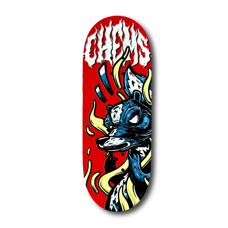 Chems “Scheming Skunk” Fingerboard Deck 29mm Mid-Pro Popsicle