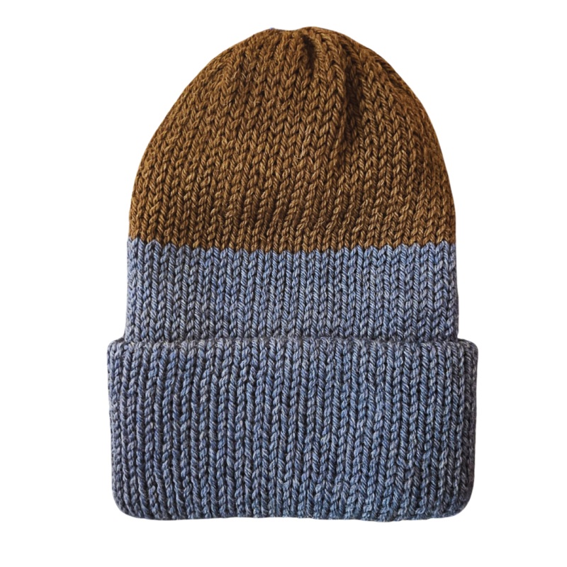 Chimney LTD O.G. Fold Beanie (Adult) Blue/Brown