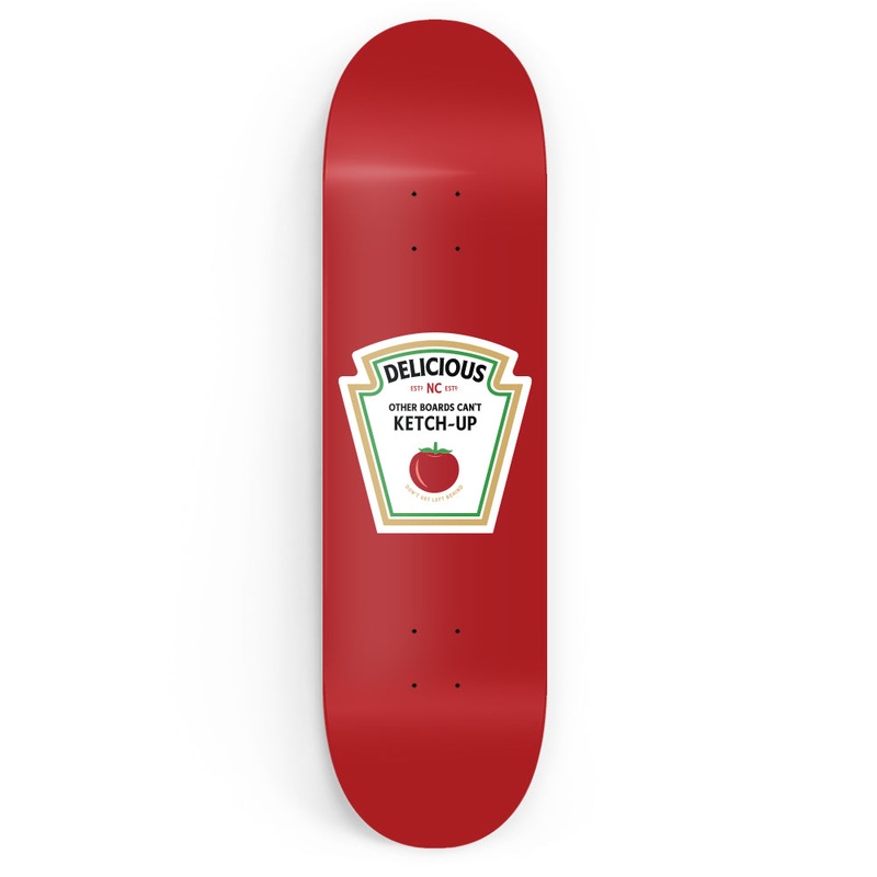 Edible Concrete Delicious Ketchup Deck 8.3 in 8.3 in