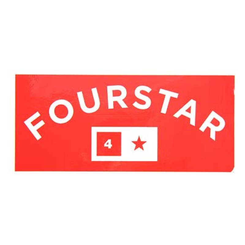Fourstar Arch Sticker Red Large
