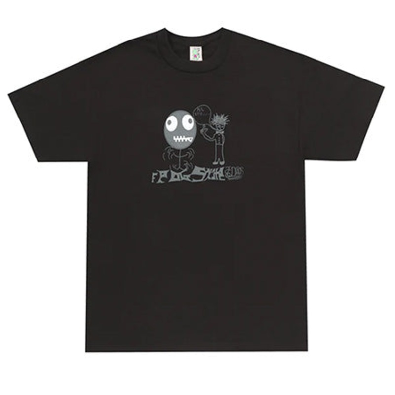 Frog Skateboards Quiet Frog Logo T Shirt Black Medium