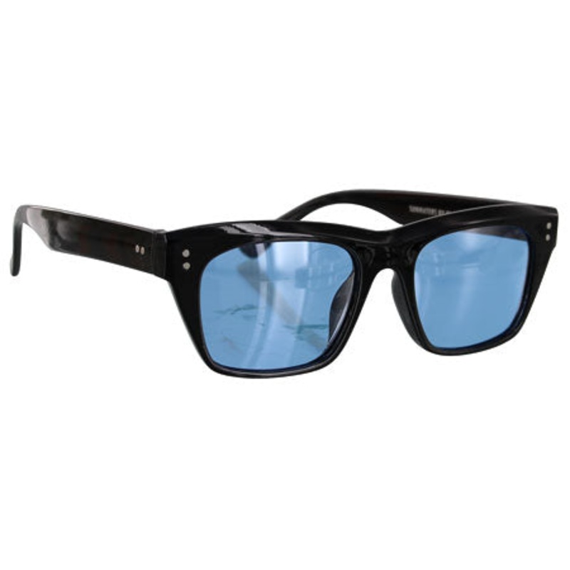 Glassy Sunglasses Santos Polarized Sunglasses Black/ Blue Lens One size fits all