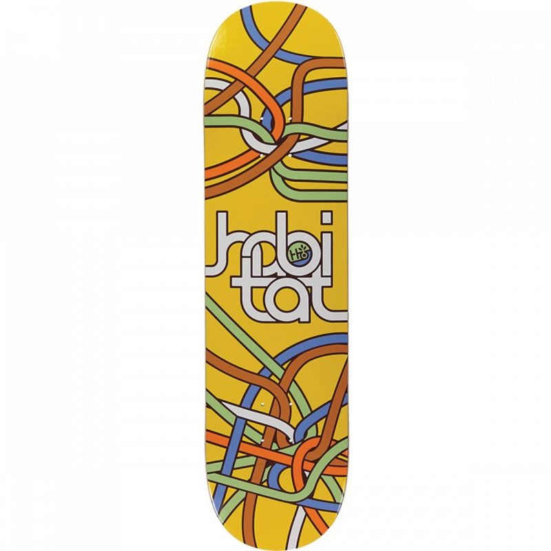 Habitat Circuitry 8.25″ Yellow Skateboard Deck