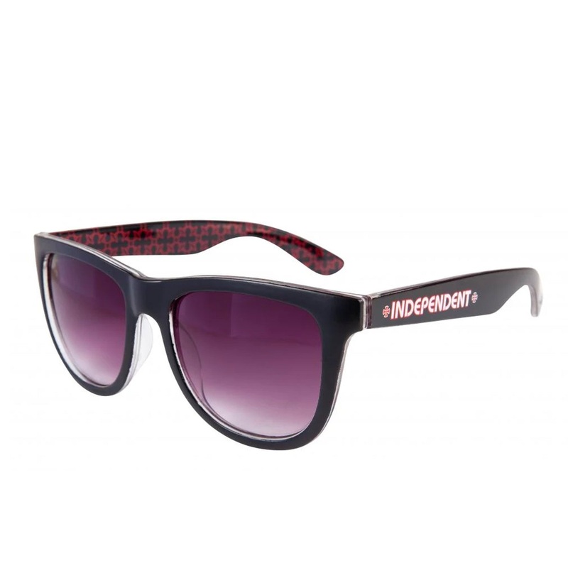 Independent Repeat Cross Sunglasses Black / Red