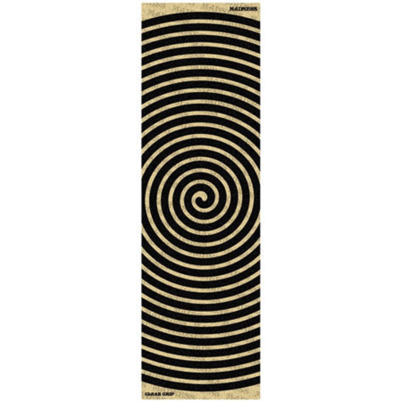 Madness Swirl Clear Griptape Black/ Clear 10×33