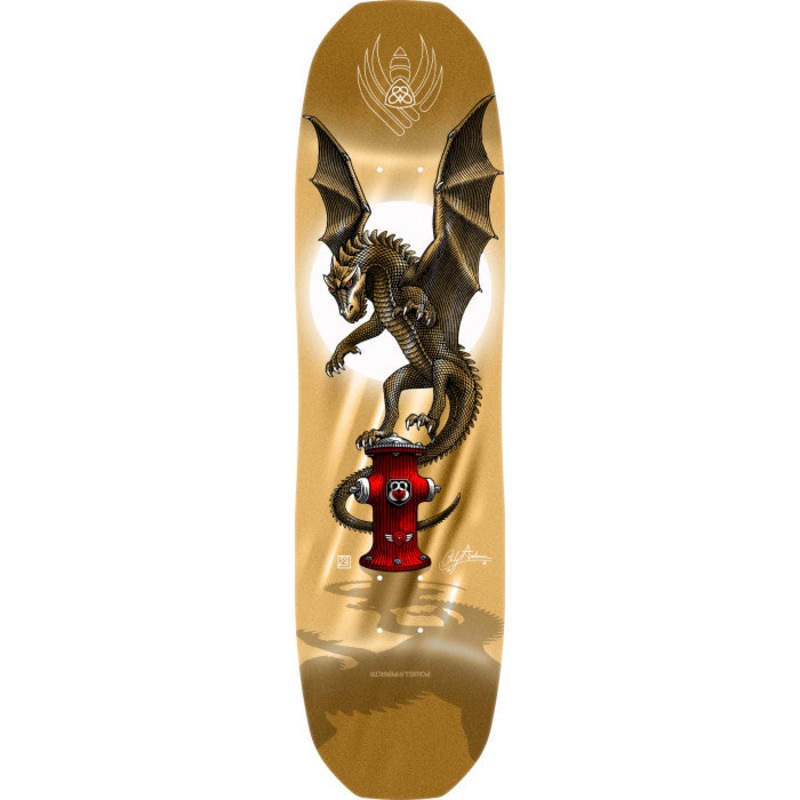 Powell Peralta Pro Andy Anderson Hydrant FLIGHT Skateboard Deck Gold Foil – Shape 311 – 8.4 x 32