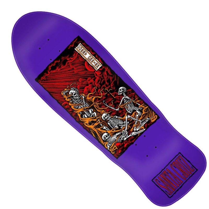 Santa Cruz O’Brien Purgatory Reissue Shaped Deck Dipped Purple 9.85 x 30 WB:15