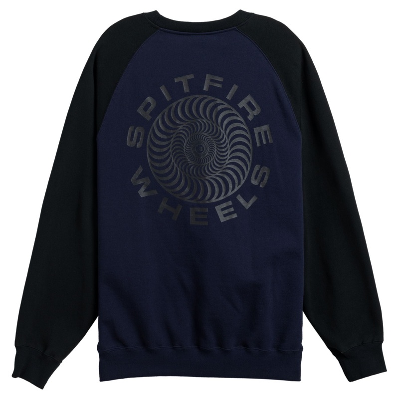 Spitfire Classic 87 Swirl Crew Sweatshirt XL Navy/Black