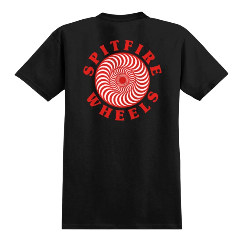 Spitfire Og Classic Fill T Shirt Black/Red S Black
