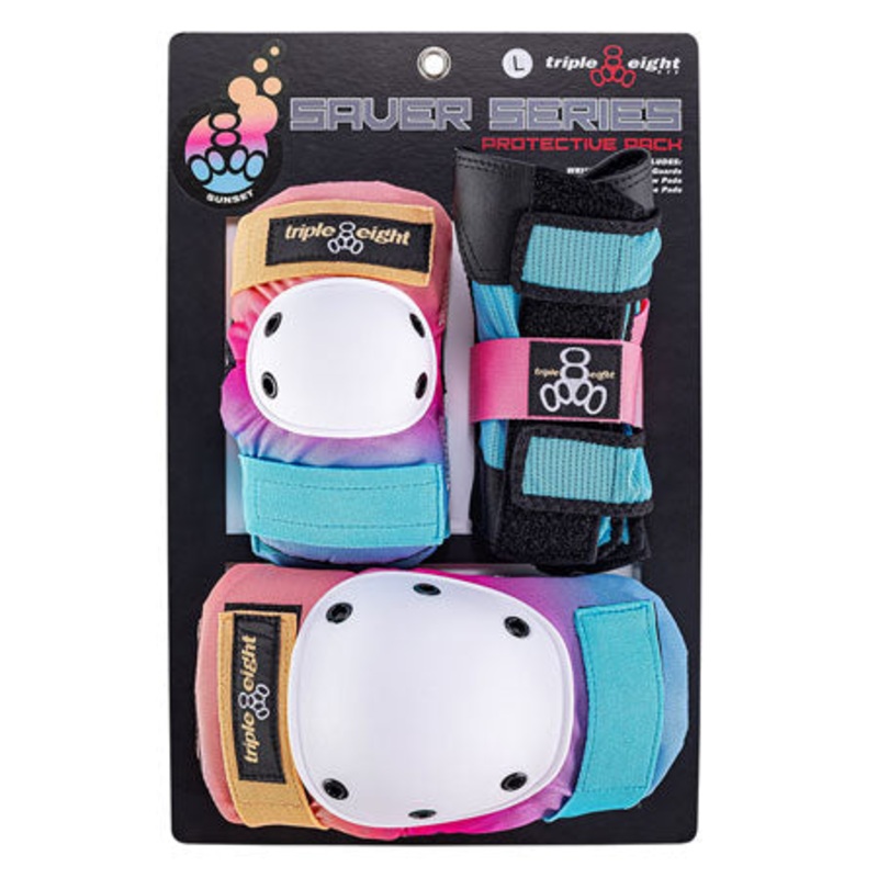 Triple 8 Saver Series Color Collection 3-Pack Sunset Junior
