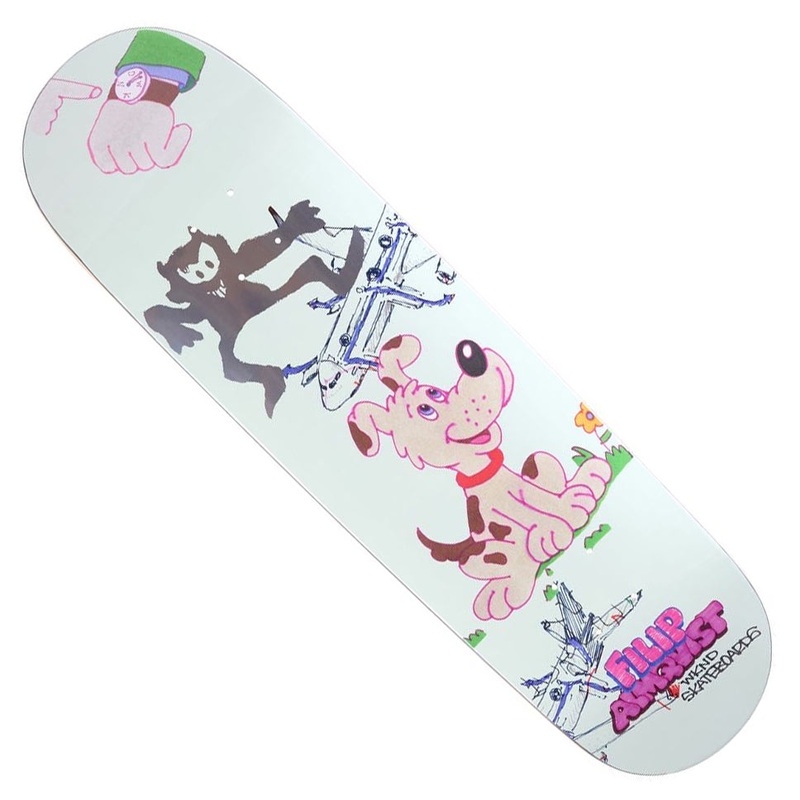 WKND Skateboards Filip Almqvist Rex Deck White 8.25 x 32.125 WB:14.25