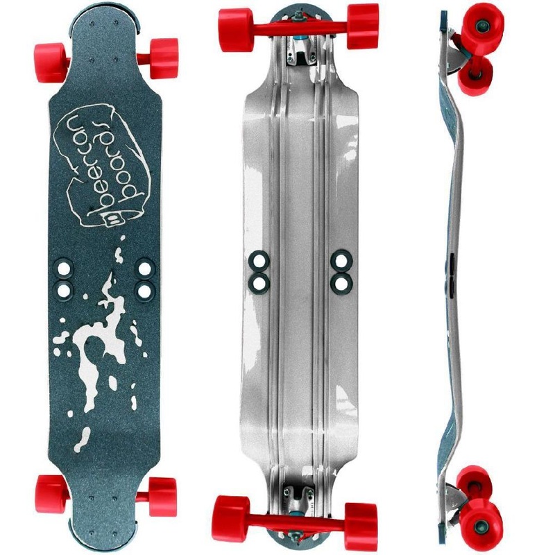Beercan Chrome 38″ Root Beer Drop Down Longboard Complete