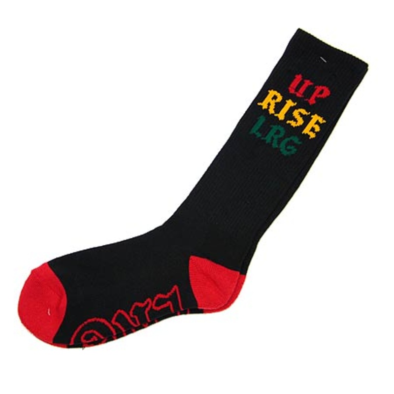 LRG Upisers Crew Socks Black One size fits all