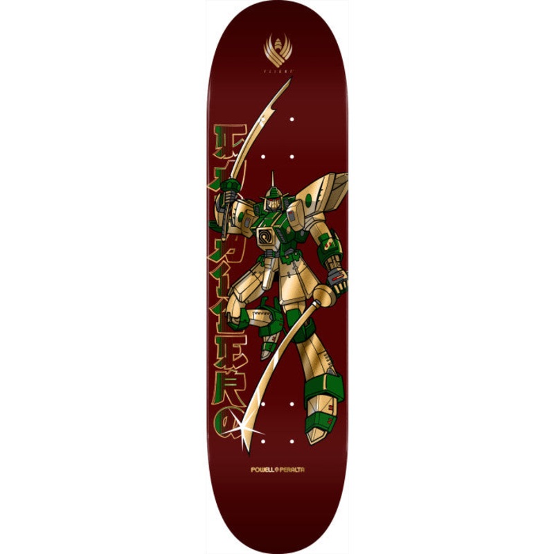 *Pre-Order* POWELL PERALTA CABALLERO GUNDAM BURGUNDY GOLD FOIL 8.25″ FLIGHT SKATEBOARD DECK