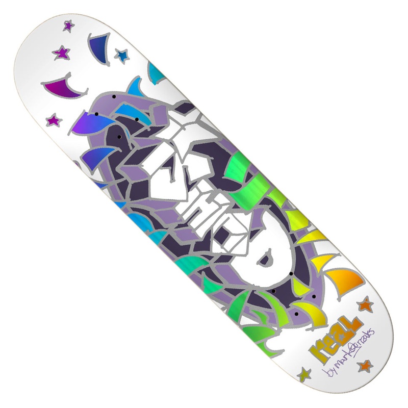 Real Ishod Wair By Gonz Oval Party Deck White/ Multi Foil 8.25 x 32 WB:14.25