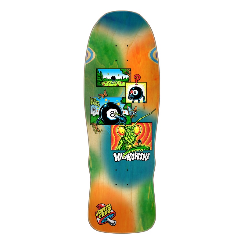 SANTA CRUZ ERICK WINKOWSKI 8BALLR COMIC SHAPED 10.35″ SKATEBOARD DECK