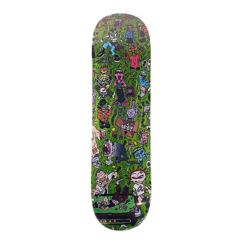 Skateboard Cafe – 8.25″ – Sex Palace Pool Deck C2 Shape – Green Stain