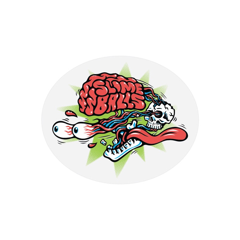 Slime Balls Brain Buster 3.5″ x 2.875″ Sticker