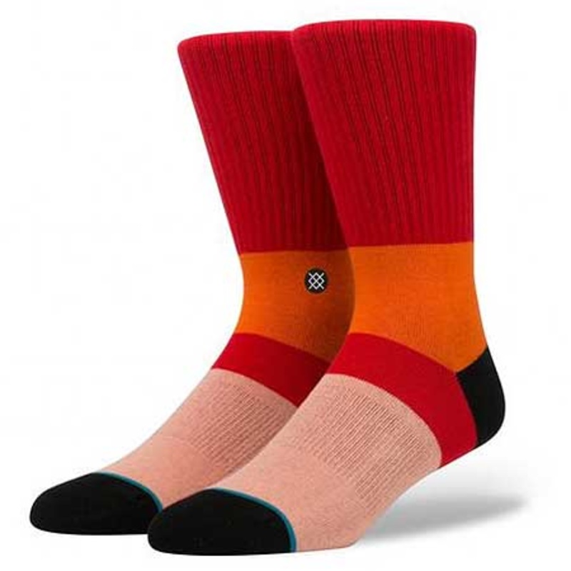 Stance Komodo Crew Socks Red Large