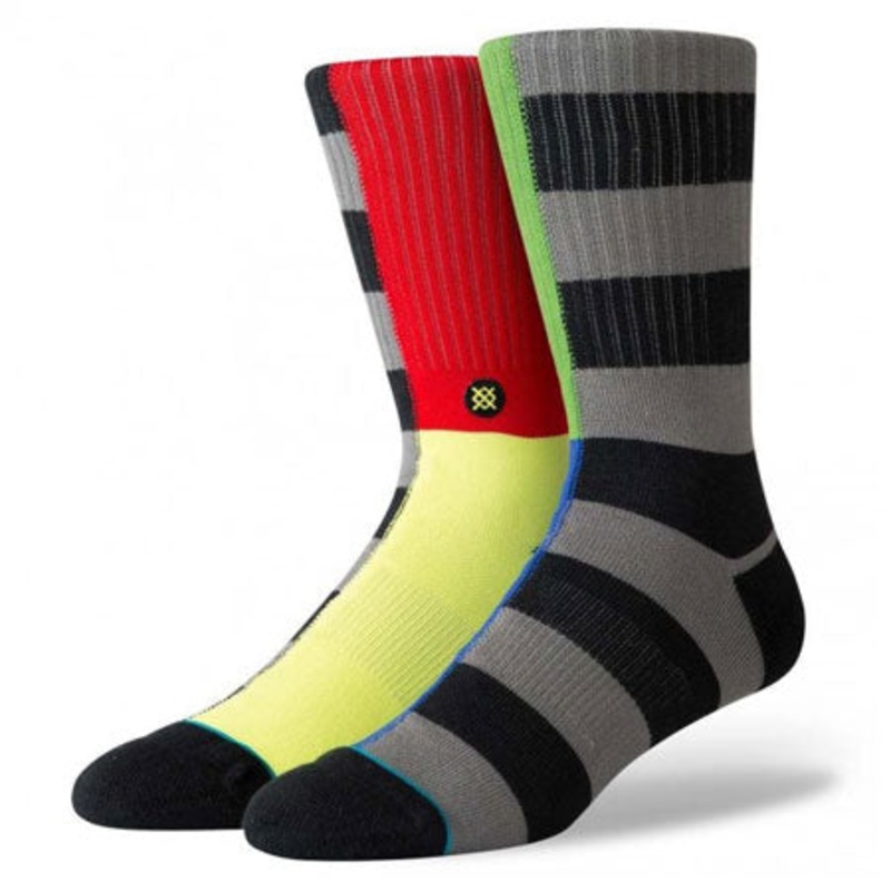 Stance Split Check Socks Black Large