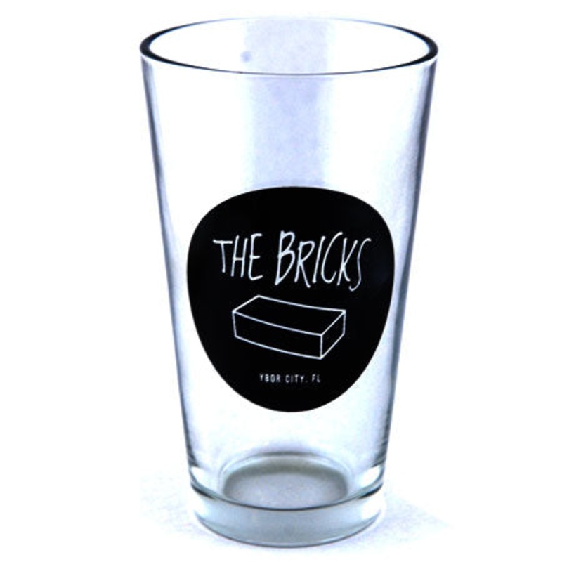 The Bricks The Bricks Logo Pint Glass Clear N/A