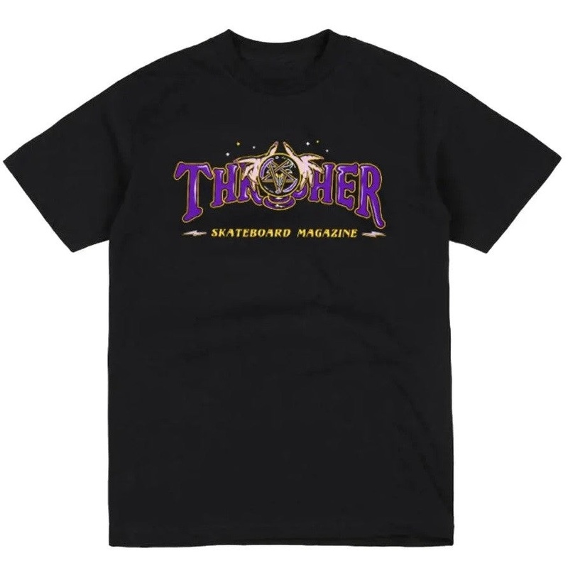 Thrasher Fortune Logo T Shirt Black S