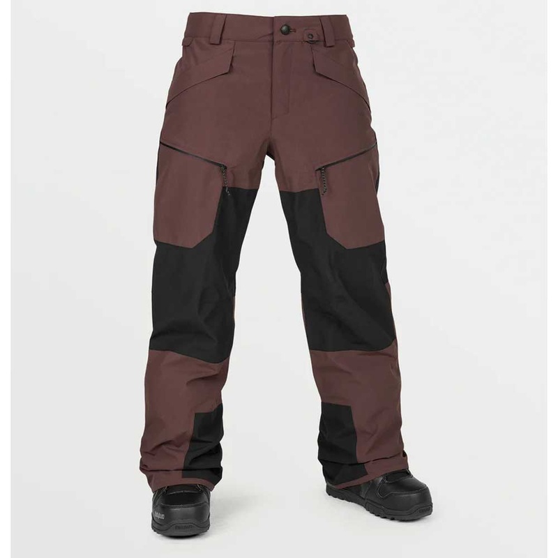 Volcom Women’s Stone Mica 20K Snow Pants Small Mahogany