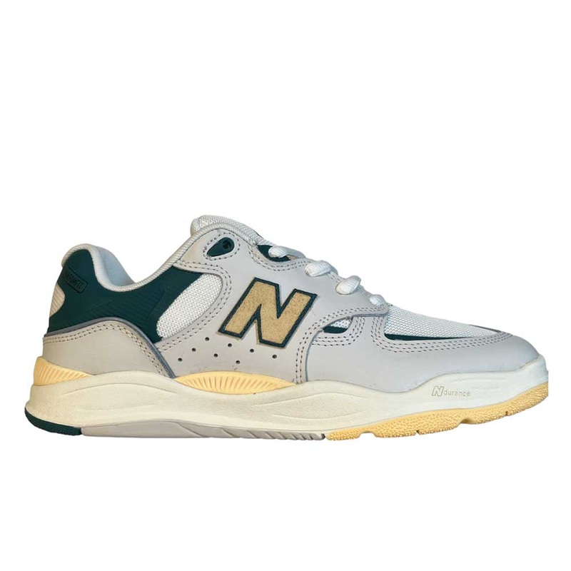 1010 AL New Balance Numeric Suede Shoes White Green Yellow 7.5