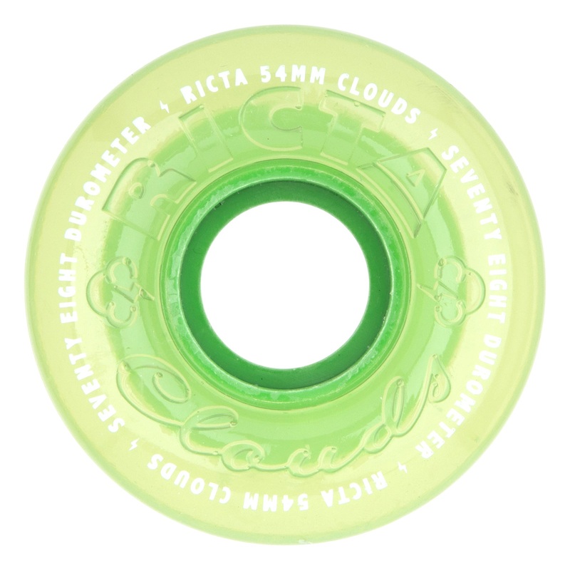 54mm Clouds Mojito Yellow 78a Ricta Skateboard Wheels Yellow 54mm