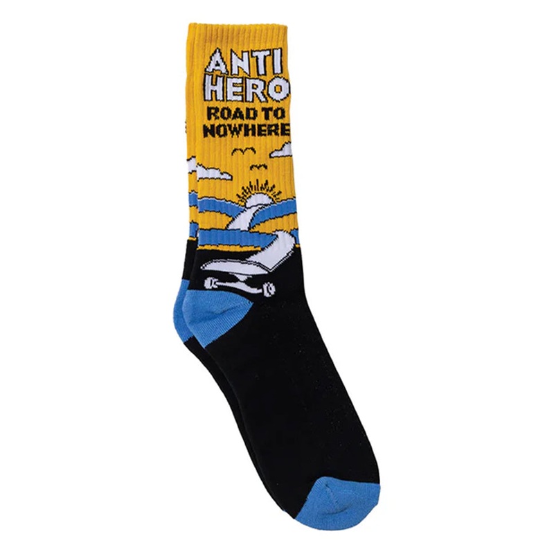 Anti-Hero Road To Nowhere Crew Socks Black One size fits all
