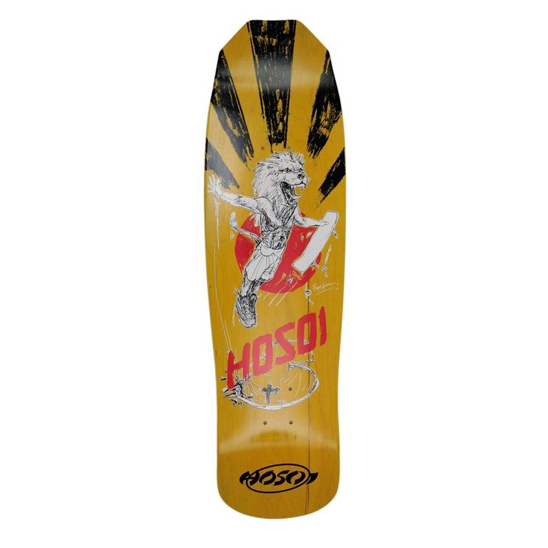 Hosoi King 9″ Skateboard Deck Yellow Stain