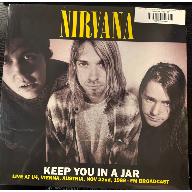 Nirvana – KEEP YOU IN A JAR: LIVE AUSTRIA 1989 Vinyl LP Record *Unofficial Release*