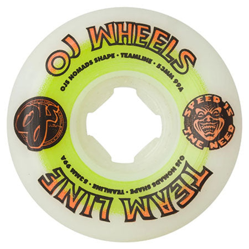 OJ 3 Team Line Original Nomads 99a Wheels Green/ Orange 53mm