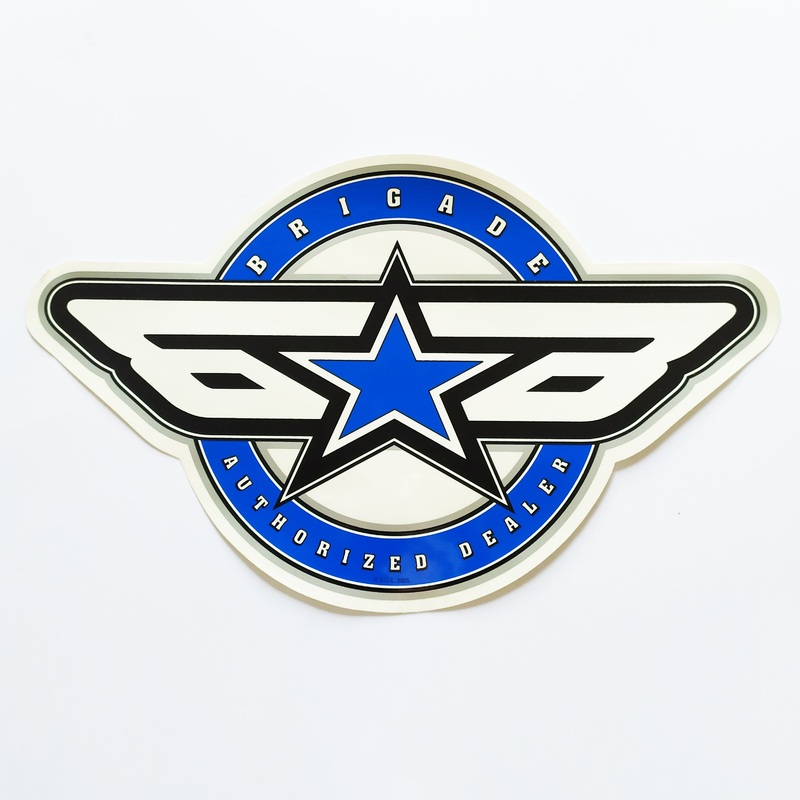 Powell Bones Brigade Authorized Dealer Skateboard Sticker – 30cm across approx