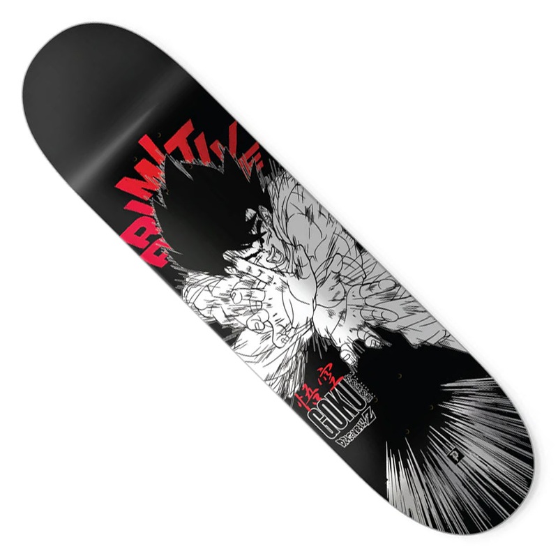 Primitive Skateboarding Dragon Ball Z Goku Energy Deck Black 8.25 x 31.85 WB:14