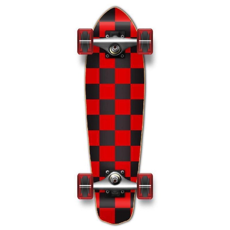 Punked Micro Cruiser Complete – Checker Red Complete