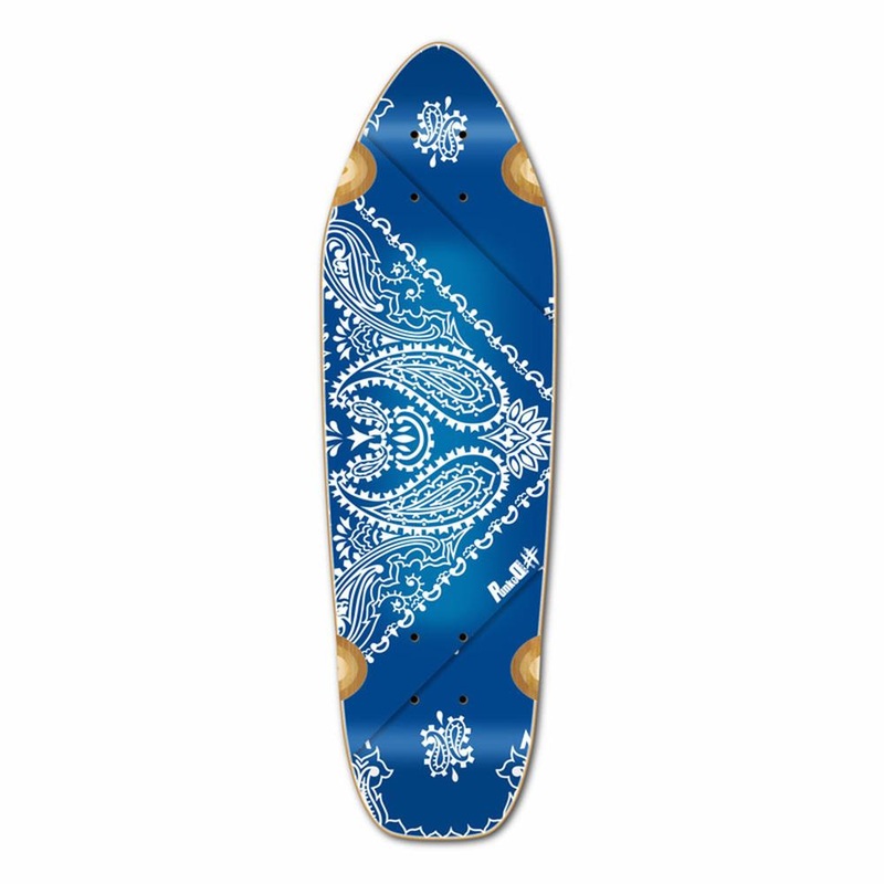 Punked Mini Cruiser Deck – Bandana Blue Deck