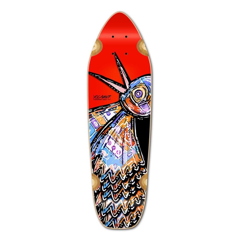 Punked Mini Cruiser Deck – The Bird Red Deck