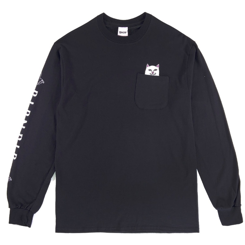 RIPNDIP – Lord Nermal Pocket Long Sleeve T-shirt – Black S