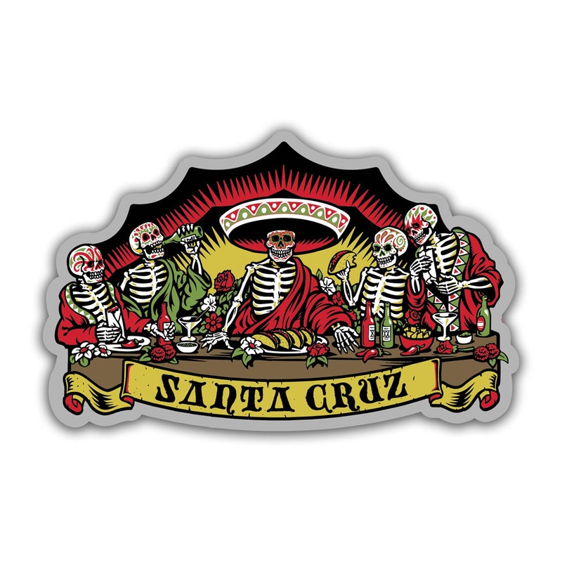 Santa Cruz Guzman Dead Diner Sticker Multicolor 4.25″