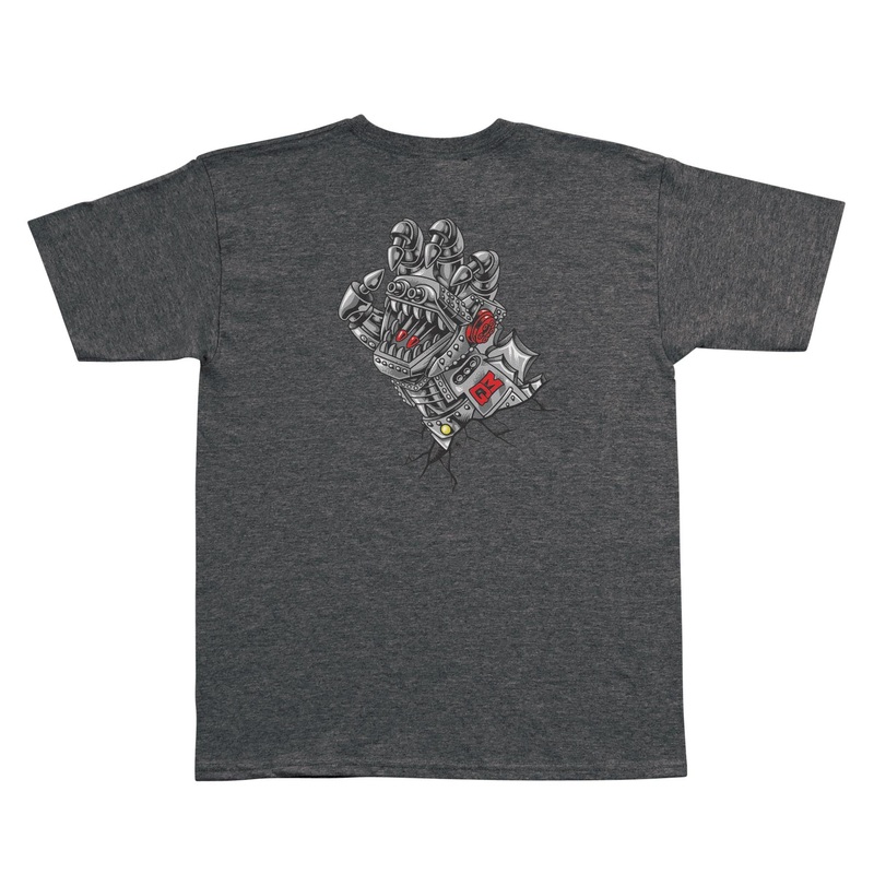 Santa Cruz x Godzilla Mecha Hand Youth T-Shirt Small Texas Orange