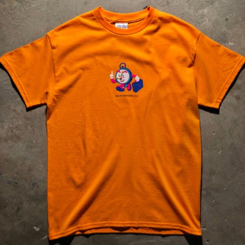Sci-Fi Fantasy – Time Travel Tee – Orange – Small