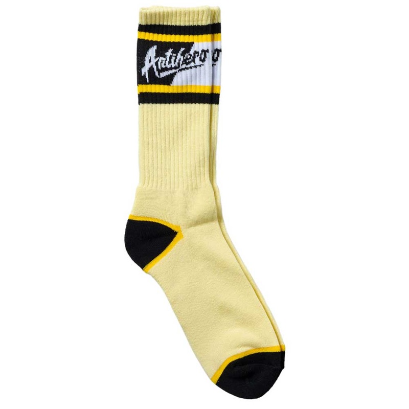Scratch Cream Yellow Anti Hero Socks