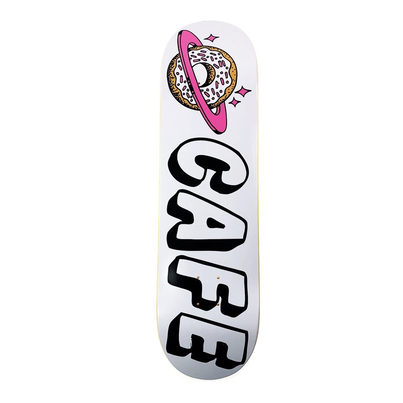 Skateboard Cafe – 8.38″ – Planet Donut Deck White