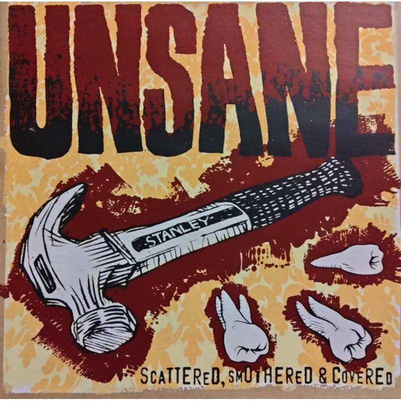 Unsane – Scattered, Smothered & Covered Red/Gray Split With Black Splatter Color Vinyl LP Record
