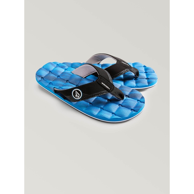 Volcom Big Boys Recliner Sandal – Marina Blue 3 Marina Blue