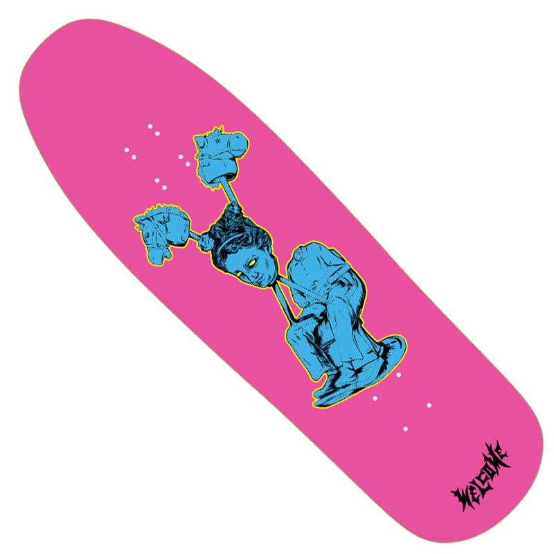 Welcome Skateboards Hedo Rick on Gaia Deck Pink Dipped 9.6 x 31.75 WB:14.5-15