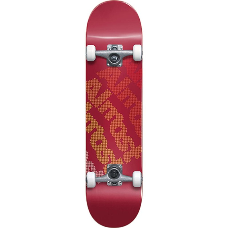 Almost Light Bright Red First Push 7.75″ Complete Skateboard Complete