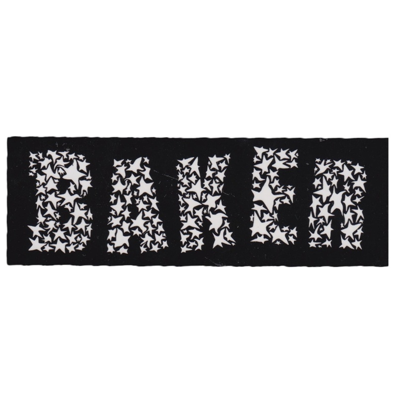 Baker Get Lost Sticker Black 4″