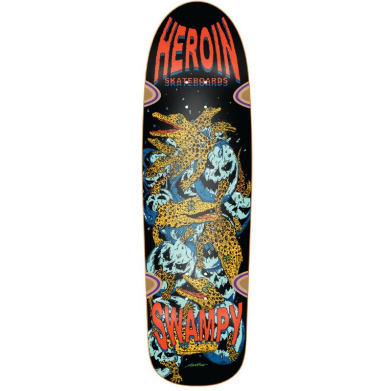 Heroin Swampy Gators 9.125″ Skateboard Deck 9.125″